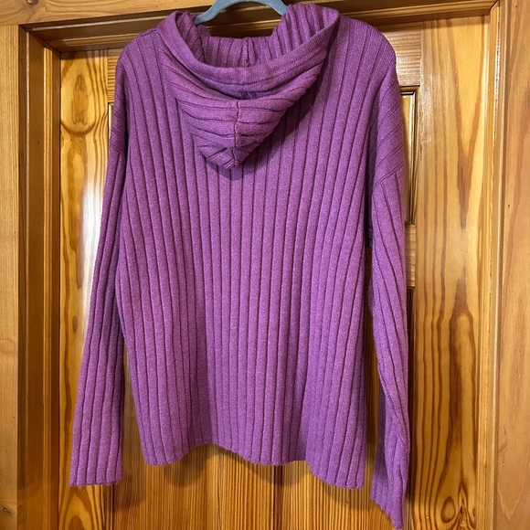 Talbots Plum Ribbed Knit Sweater - Picture 3 of 3
